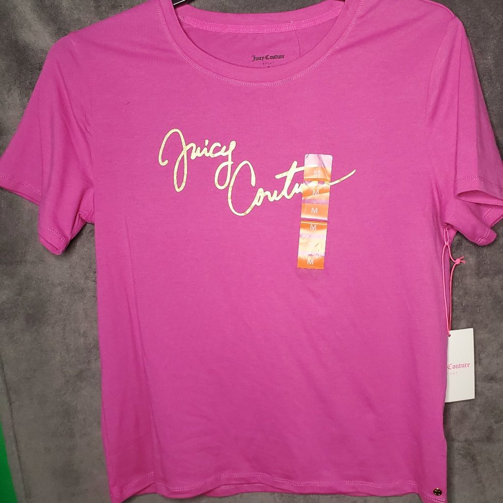 Juicy Couture Sport Foil Script Tee